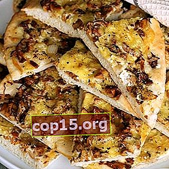 Pizza met champignons en komkommers: zelfgemaakte recepten
