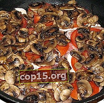 Recepten voor champignons, aardappelen en tomaten