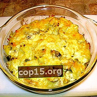 Hoe aardappelen gebakken met champignons in de oven te koken