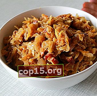 Gestoofde kool met vlees en champignons: kookrecepten