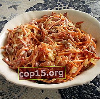 Ricette di insalata con funghi di miele e carote coreane